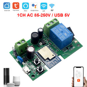 Tuya สมาร์ทรีเลย์ Wifi สมาร์ทโมดูลสวิทช์ 4CH 7-32/110-220V Smart Life APP รีโมทคอนโทรลทํางานร่วมกับ alexa Google Home