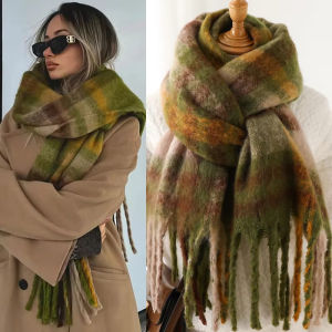 NEW Luxury Winter Thick Warm Scarf Women Cashmere Shawl and Wraps Pashmina Neckerchief Bufanda Female Long Tessel Echarpe 2025