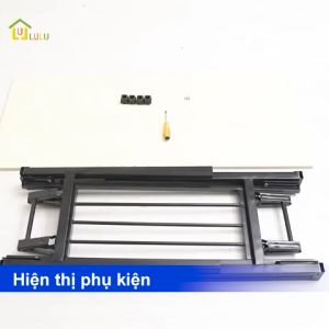 【Không cần cài đặt】 Bàn làm việc 2 tầng gấp gọn Bàn văn phòng gỗ chân sắt sơn tĩnh điện nhiều kích thước(nhiều màu sắcchắc chắn)