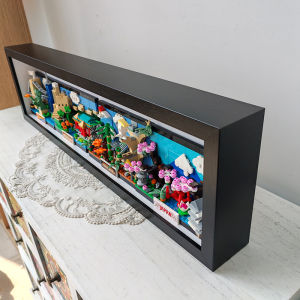 Lego City Postcard Three-Dimensional Hollow Thickened Photo Frame Black Building Block Photo Frame Xiaohongshu Same Style Mounting Frame