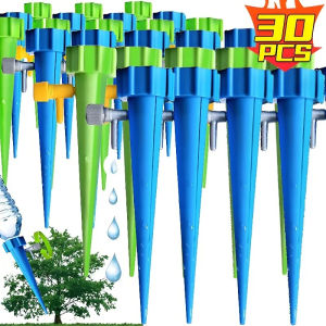 Dzoey ที่หยดน้ำอัตโนมัติ30ชิ้นหยดอัตโนมัติระบบชลประทานระบบการให้น้ำในตัวเองเข็มสำหรับดอกไม้เรือนกระจกสวน