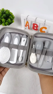Coral Babies Baby Care Kit Set With Travel Case Complete Infant Grooming Kit White Color
