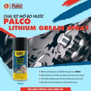 Mỡ Bò Nước/Mỡ Bò Xịt PALCO LITHIUM SPRAY 150mL Nhập Khẩu (Mỡ Màu Trắng)