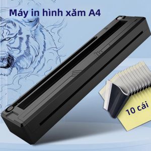 Máy In Stencil Hình Xăm Không Dây Di Động Sử Dụng Công Nghệ Truyền Nhiệt Bluetooth Kèm 10 Tờ Giấy - Máy Sao Chép Hình Xăm Mini Usiriy Dành Cho Android & iOS