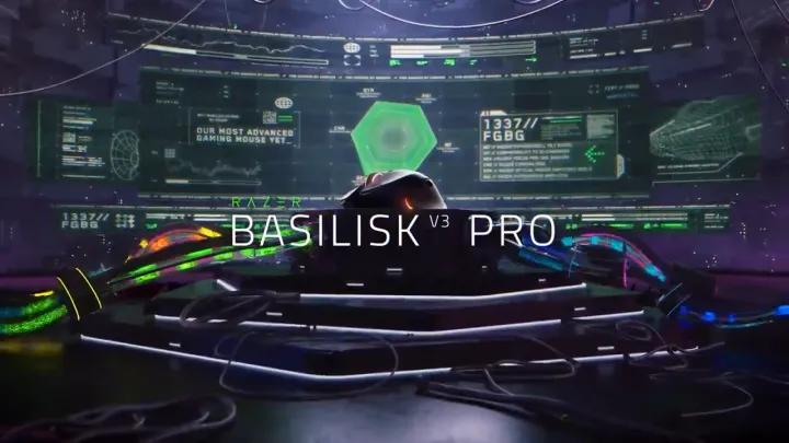 Razer Basilisk V3 Pro 35K Customizable Ergonomic Wireless Gaming Mouse - Black/White