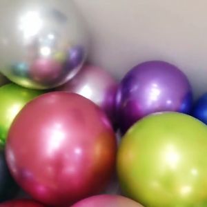 10/20 Pcs Glossy Chrome Metallic Balloon 12 inch Silver Gold Latex Balloons Party Decorations Set for Wedding Birthday Party Decor Supplies