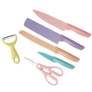 6pcs Set Kitchen Knife Corrugated Kitchen Knife Set