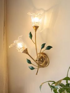 MINGRU | French Country Style Crystal Indoor Wall Light
