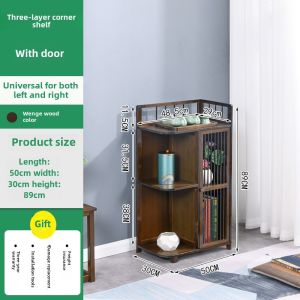 Corner Cabinet Corner Cabinet Storage Rack For Home Floor Living Room Corner Bookshelf Corner Wine Cabinet against the Wall Storage Shelf