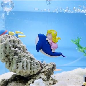 Hiasan Aquarium FLOATING SEA WORLD - Miniatur Ornament Pajangan Figure Dekorasi Akuarium Aquascape Penyelam Mermaid Surfing