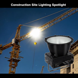 Hunta 300W/500W LED Tower Crane Light Waterproof Super Bright Construction Site Lighting Large Stadium Spotlight Aluminum Light Body