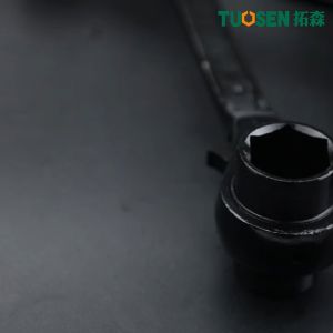 Cờ lê đuôi chuột tuýp giàn giáo cờ lê giàn giáo Lắc tự động có công tắc đảo chiều chính hãng TUOSEN (18 cặp size từ 12mm tới 46mm)