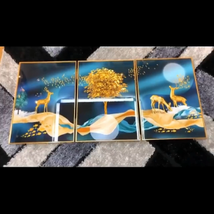 Modern Mural  Art Decor Living Bedroom Room Inetrior Home Hanging decor3 Pcs Frame Deocration