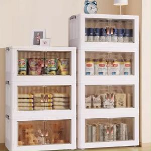 Lemari Susun Plastik Serbaguna LD-C986 dengan Roda Polibox Kotak Penyimpanan