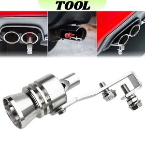 Car Motocycle Universal Turbo Sound Muffler Exhaust Pipe Blow-off Vale Simulator Whistle Pipe Sound Muffler Blow Off Car Styling