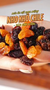 Nho Khô Mix 3 màu Chile Size Jumbo Smilenuts - Trọng lượng 250g/500g - đảm bảo 100% không đường và chất bảo quản quả to vị ngọt tự nhiên _ giàu sắt và vitamin tốt cho trẻ em và người lớn