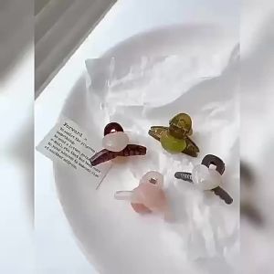 Acrylic Trái Tim Tình Yêu Vuốt Tóc Cho Nữ Cô Gái Phong Cách Hàn Quốc Hoạt Hình Dễ Thương Kẹp Tóc Thời Trang Barrettes Ngọt Ngào Phụ Kiện Tóc