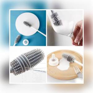 แปรงล้างขวด ซิลิโคน แปรงล้างขวดนม ด้ามยาว 33 cm สำหรับล้างขวดนม ล้างแก้ว CH0667 โปรดอ่านรายละเอียดก่อนสั่งซื้อค่ะ