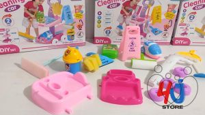 Mainan Anak Cleaning Car Set Cleaning Set Alat Kebersihan