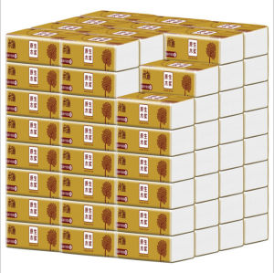 5 Packs of Drawing Paper Thickened Paper Towels Native Wood Pulp Drawing Handkerchiefs Extractable Paper Towels Car Facial Tissu