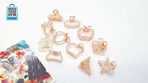 Kẹp tóc nữ hàn quốc cute phụ kiện bé gái kẹp càng cua 3 răng 5 răng gắp tóc kim loại màu cam đồng sành điệu Hàn Quốc cao cấp - thương hiệu Vợ Chồng Tôi