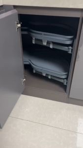 Kitchen Magic Corner Basket Pull Out Corner Cabinet Rak Bakul Tarik Kabinet Dapur Slide Out Basket