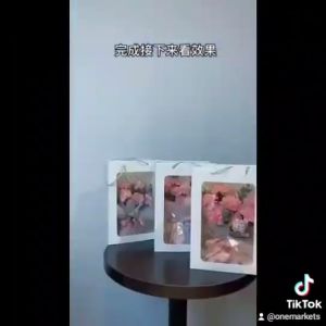 Paperbag Flower Bouquet Mini - Paperbag Transparant Buket Bunga GB014