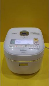 Nồi cơm nội địa Nhật cao tần (IH) National SR-SS10A (1.0L) (702221) có cốc nước bù ẩm màn led giọng nói - National mắt ngọc_Hàng nội địa Nhật đã qua sử dụng điện 100V