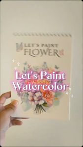 WATERCOLOR BOOK TEMA FLOWER COLD PRESS 300GSM Buku Sketsa Mewarnai Dewasa Remaja Ukuran A4 A5