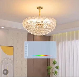 Crystal French Chandelier LED Living Room Ceiling Light Tricolor For Living Room Bedroom Dining Decoration High Ceiling Lamp