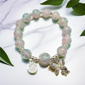 Exquisite Daisy Explosion Flower Bracelet Beaded Jewelry Womens High-End Sensation Hand Bracelet Street Stall Small Goods