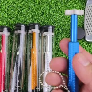 1Pcs Golf Groove Tool Golf Iron Wedge Club Groove Sharpener Cleaner Golf Club Clear Tool V U Blade 6 Color Golf Accessories