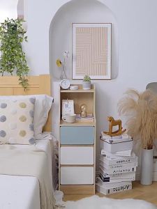 MOLORE | Minimalist Narrow Nightstand Storage