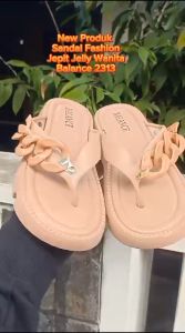 SANDAL JEPIT RANTAI FASHION WANITA SENDAL KARET JELLY PEREMPUAN BALANCE 2313-A2