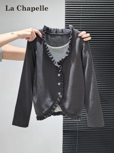 La Chapelle | Layered Contrast Knitwear Loose and Figure-Flattering