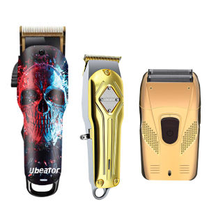 Ubeator 3-in-1 Clipper ชาร์จมืออาชีพ พร้อม T Rimmer สำหรับผู้ชายเครื่องโกนหนวดผม เครื่องตัดผม Accessor