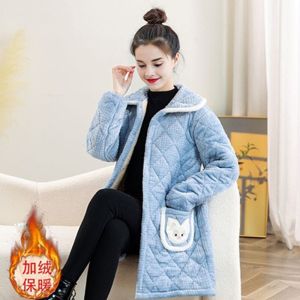 หนาขึ้น ผ้าขนแกะ ผู้หญิง เสื้อแจ็คเก็ต เสื้อโค้ท ฤดูหนาว แม่อบอุ่นสไตล์ใหม่ หลวม ขนาดใหญ่หลักฐานสกปรกเลี้ยว ปกเสื้อ หนา ผ้าฝ้าย เสื้อผ้า