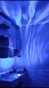 Lampu proyektor Aurora Utara mini Galaksi Langit Tidur Disco + Remote Kamar Tidur LED Hias Malam RGB