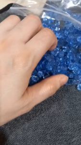 Crushed Glass Pacific blue and Pacific blue reflective for resin arts