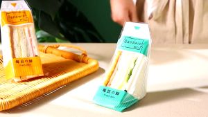100Pcs Christmas Sandwich Packaging Bags Disposable 6.5cm Food Bags for Bread Cookies Pastry Snacks Bakery