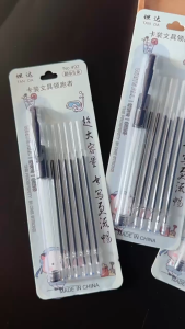 Bộ 1 Bút bi nước kèm 6 Ngòi Thay Thế Bút Học Sinh Sinh Viên Nhân Viên Văn Phòng Phẩm  Bút tiết kiệm