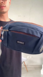 Tas Selempang Kecil Pria Waistbag Pinggang Cowok Waterproof Anti Air Premium TM 046