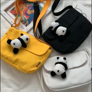 Canvas Bag New Small Square Bag All-Match Casual Student Shoulder Bag Tote Sling Bag