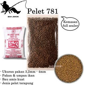 Pelet 781 Pakan Ikan Lele, Mas, Nila, Gabus, dll di Kolam & Akuarium