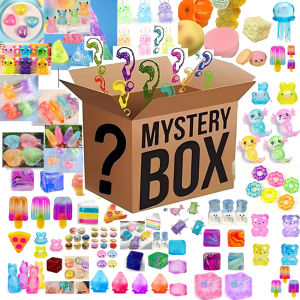 100+ Styles Squishy Figures Mystery Blind Box Slow Rising Moai Head Panda Rabbit Squeeze Stress Relief Fidget Toy