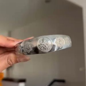 กำไลพระพิฆเนศ เนื้อสแตนเลสแท้ 100% ขนาดเส้นผ่านศูนย์กลาง 7 cm กำไลพระพิฆเนศ พระพิฆเนศ