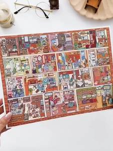 Decorative Scene-setting Stickers for Miniature Displays Large
