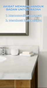 Kain Microfiber Face Hair Towel 400 gsm 30 x 70 cm Handuk Wajah Olah Raga Antibakteri