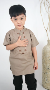 MINIMAY Koko Anak Kemeja Kurta Laki Laki Cowo 1 2 3 4 5 6 7 Tahun Raya Series Kareem