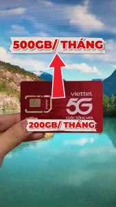 Sim 4G 5G Viettel 12T5G125 Miễn Phí Trọn Gói 1 Năm truy Cập Data Tốc Độ Cao 500GB/Tháng Vào Mạng Tẹt Ga Không Lo Hết | FREESHIP - CHƯA KÍCH HOẠT